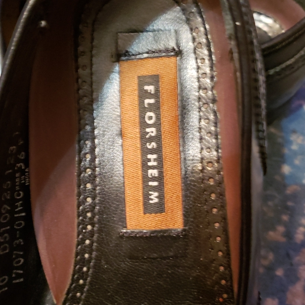 Florsheim Wingtip men's dress shoes size 36F - Picture 3 of 6